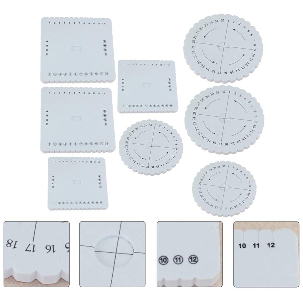 Amazon.co.jp: NUOLUX 組紐ディスク 円形 四角 組紐 キット 初心者 8個