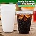 Concession Essentials – 16oz Frost Flex Plastic Cups – Shatterproof Reusable Drinkware for Parties, Weddings & Events – 50 Pack