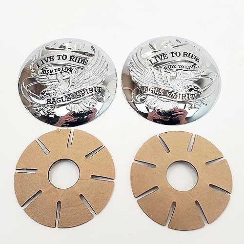 Cache-bouchon de gaz chromé 7,3 cm Eagle Spirit pour moto Harley Davidson 1973-2023