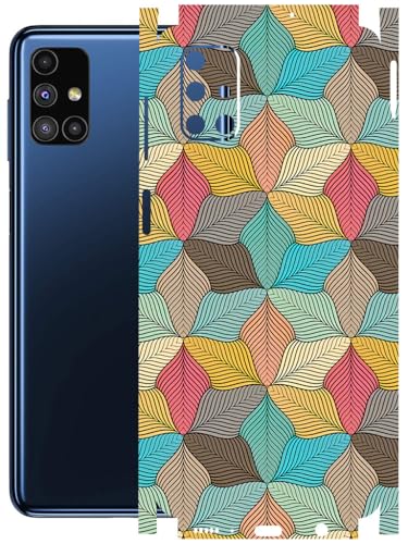 Image of AtOdds - Full Body Back Screen Guard Protector Film - Lamination Wrap Skin Sticker Compatible with Samsung Galaxy M51 | Scratchproof Matte Finish (Autumn)