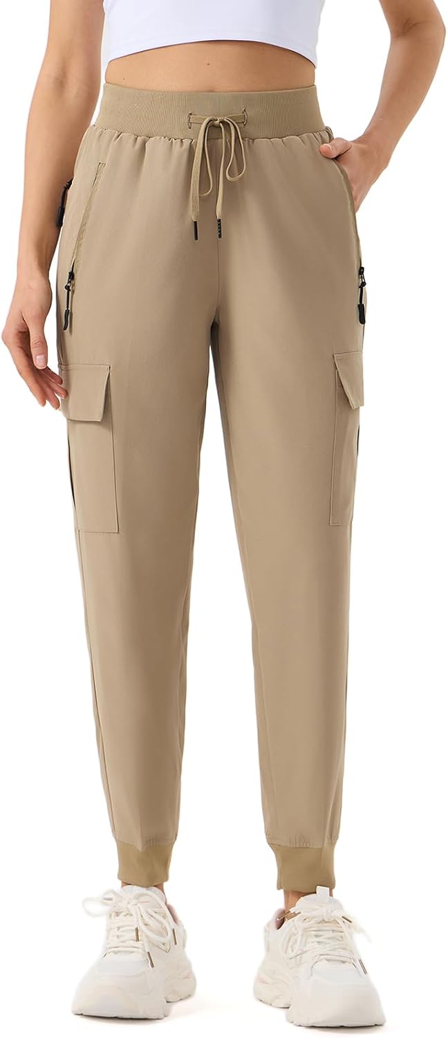 ZENGVEE Women's Quick Dry Hiking Cargo Pants with 5 Pockets Lightweight Athletic Travel Outdoor Joggers Casual Track - Image 2