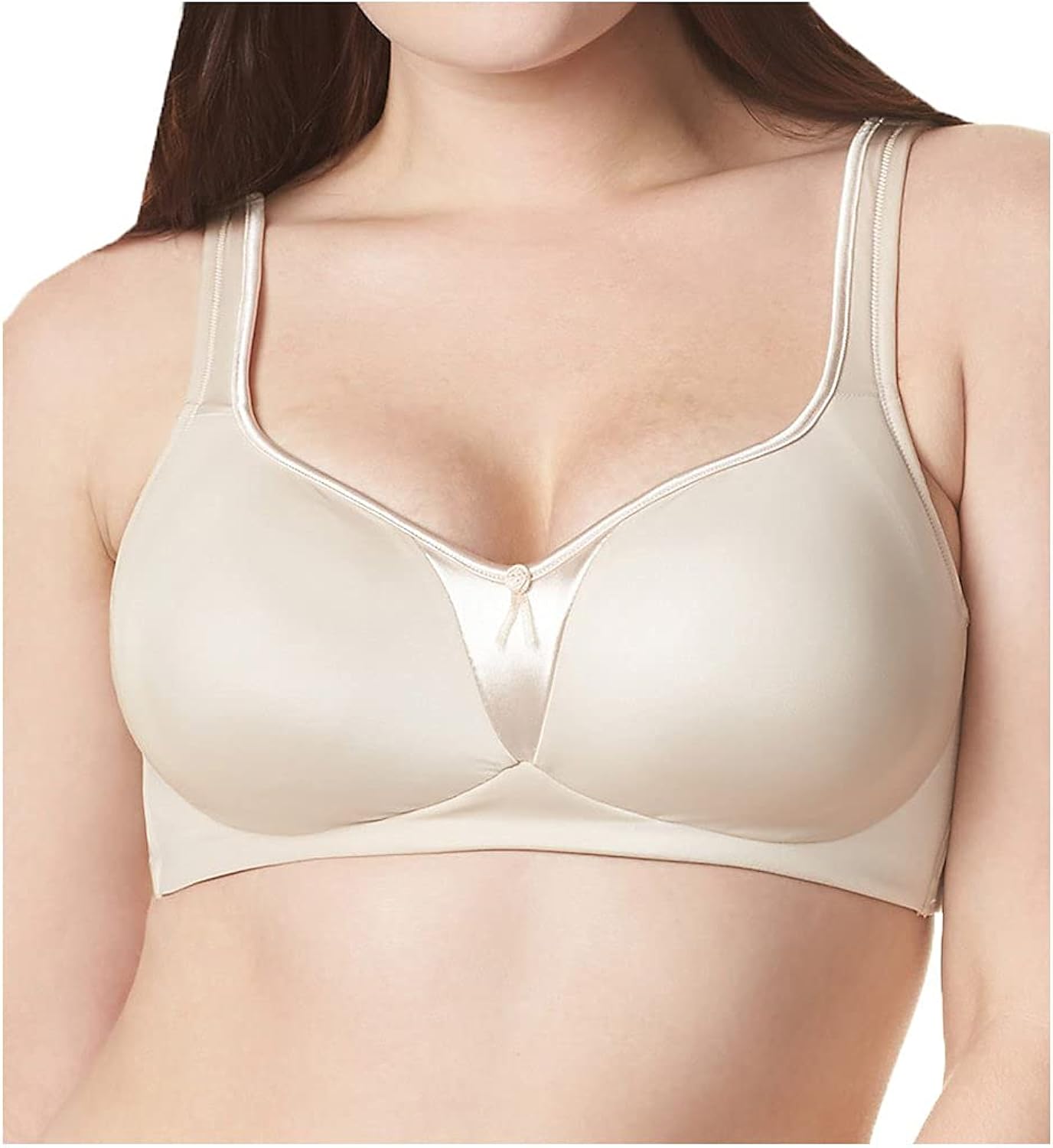 Olga Women's Signature Support Satin Wire-Free 2-ply Bra at  Women’s Clothing store