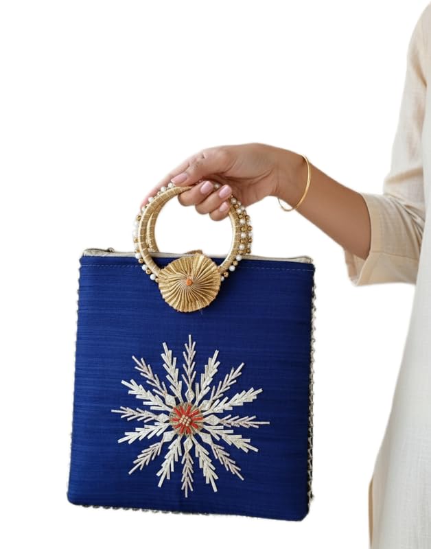 Gota Glamour bagPotali Bag for Wedding Party & Festive Use | Bridal Return Gift Potli Handbag-A_31-picture-36