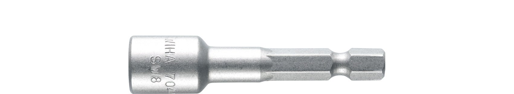 WIHA 04637 - Inserto de llave de vaso, magnético, Standard de 55 mm 7044M 5,0 x 55 mm Cod. 70441050 (Envase de 5 Ud)