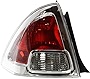 Evan-Fischer Tail Light Lens and Housing Compatible with 2006-2009 Ford Fusion - CAPA Driver Side