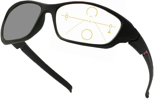 Miniatura 1 de Gafas de lectura fotocrómicas progresivas multifocales para hombres protección solar transición deportes presbicia gafas de sol