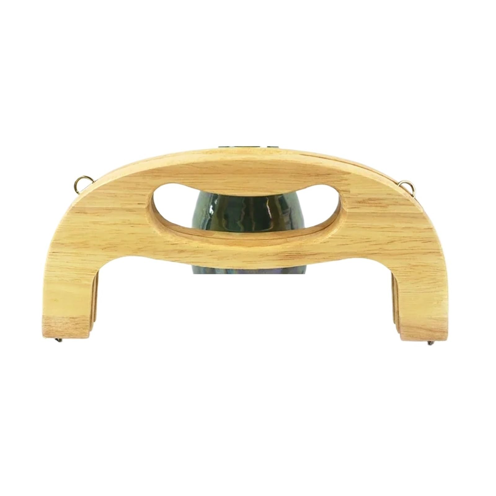 PVUVTNAHW 1/2Pcs 24cm Wooden Handles Purse Frame Closure Kiss Clasp Women Handbag Sewing Brackets Crochet Bags DIY Accessories(Natural,2Pcs)