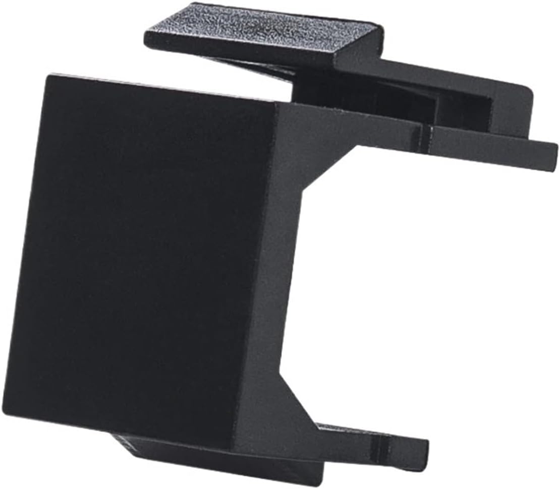 RJ45 & LC & SC Coupler Snap-In Ladder Frame Blanking Plate(100pcs,Blind Plate Black)