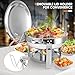 Chafing Dishes for Buffet, 2 Pack 6QT Stainless Steel Chafing Dish Buffet Set with Lids, Food Warmers for Parties Buffet, Buffet Servers and Warmers for Home, Christmas Gatherings, Catering Events