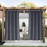 TAOCOCO Cortinas para pérgola , persianas de jardín y terraza 140*175 cm 1 Pieza Gris