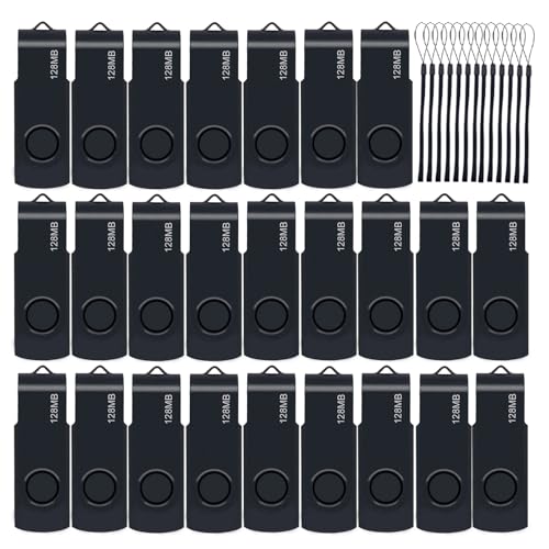 50-Pack 128MB USB Flash Drives XUANREG USB 2.0 Thumb Drives Black