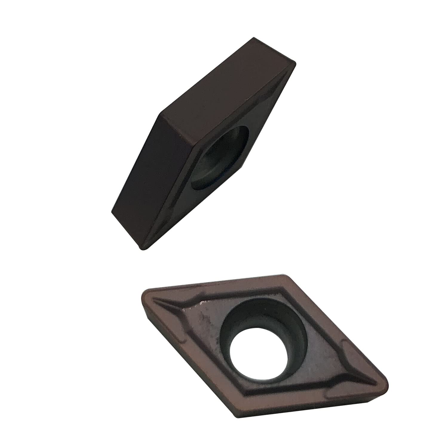 GBJ 10pcs DCMT11T308 DCMT32.52 MM25 Lathe Carbide Turning Inserts Used on P M K for SDJCR SDQCR SDACR Lathe Turning Holder (DCMT11T308 MM25)