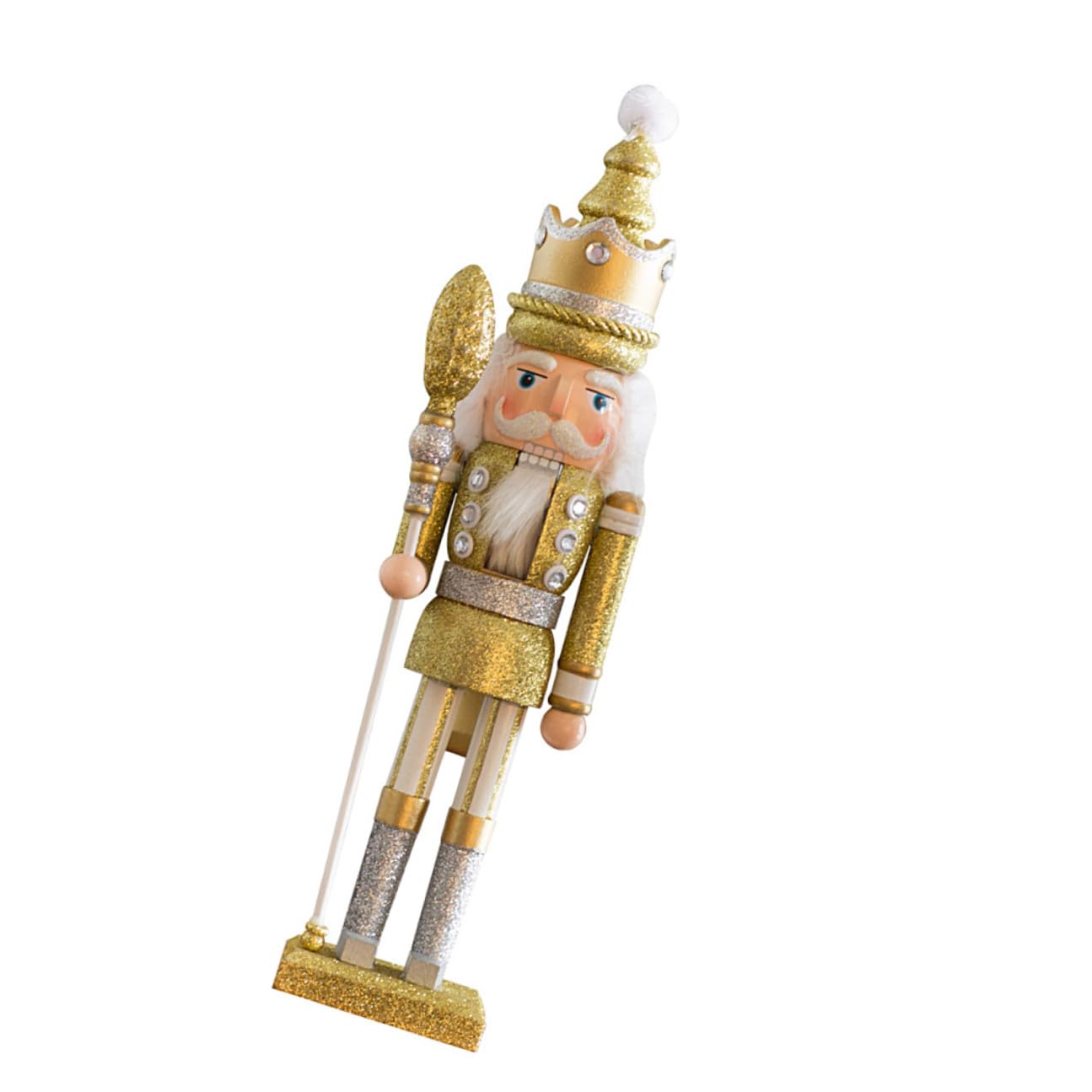 Casse-Noisette de Noël en bois doré DOITOOL marionnette soldat de 30cm