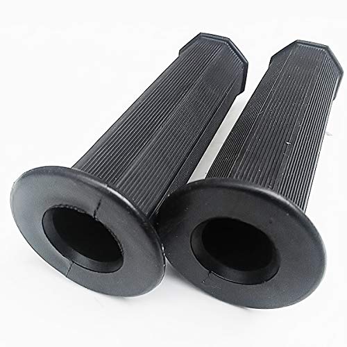 Amazon | 八角 ラバー グリップ 黒 ハンドル バーエンド 非貫通 22.2mm