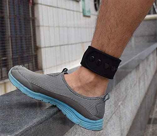 Image of Zitel Ankle Band Compatible with Fitbit Charge 2 /3 /4 /5, Luxe, Inspire /HR /2, Alta /HR /Flex /2, for Garmin Vivosport, Vivofit 2 /3 /4, Ankle Strap for Men and Women - Black