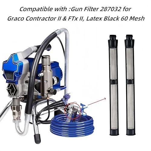 Image of (4+6+6) Pack 246385 246384 287032 Spray Gun Filter Set | Fits for Graco 390 395 490 495 495 595 3400 Airless paint sprayer，Including Pump Inner Core Filters