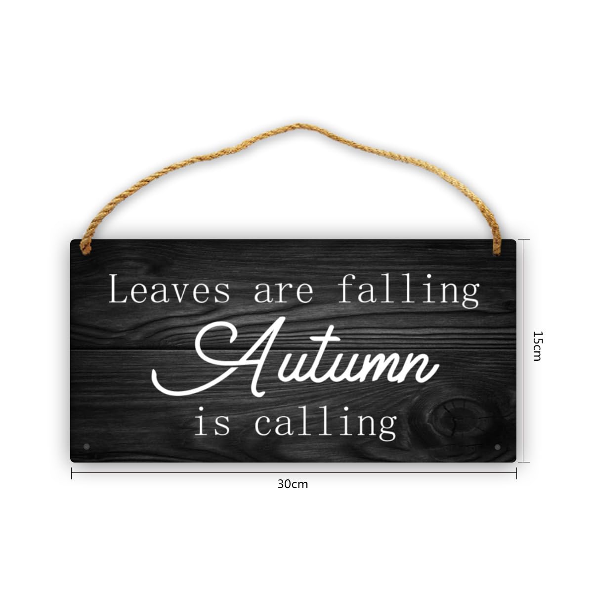 Amazon.com: Feehiget Leaves Are Falling Autumn Is Calling Wood Art