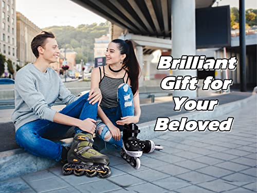 Papaison Adjustable Inline Skates For Kids And Adults With Full Light Up Wheels, Outdoor Roller Blades For Girls And Boys, Men And Women #TOP1