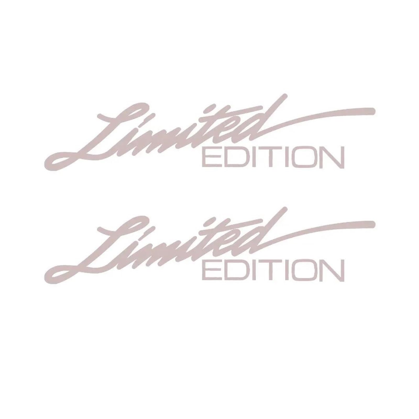 Decoration 2PCS Limited Edition Glow Stickers Waterproof Decal Reflective(Gray)