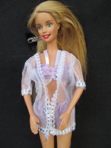 Fat-catz-copy-catz 1x Randomly selected Made for Dolls 3 piece lingerie underwear set bra knickers/undies & gown (doll not included)
