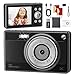 Digital Camera 1080P | 56MP FHD Compact Digital Camera, 16X Digital Zoom Portable Photo Camera w/ 2.4" LCD Screen, 2 Battery & SD Card, All-in-One Digital Cameras for Beginners, Teens, Students