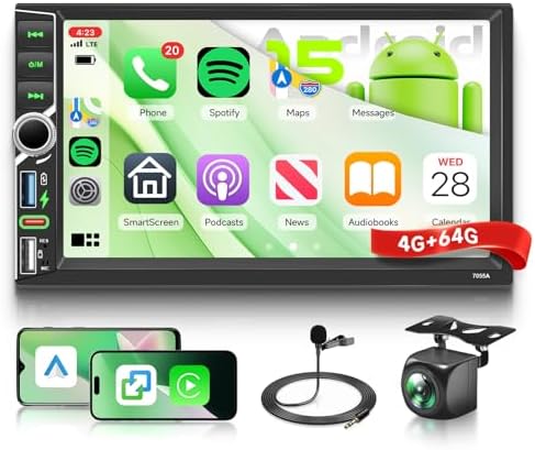Hodozzy Android 2 DIN de 7″ · 4 GB / 64 GB · ASIN B0FK8V58BN