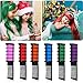 EBANKU 6 Colore Capelli Gesso Pettine Gessetti Non Tossico Lavabili Regalo per Temporanei bambini capelli tintura, party, carnevale, Natale e cosplay DIY