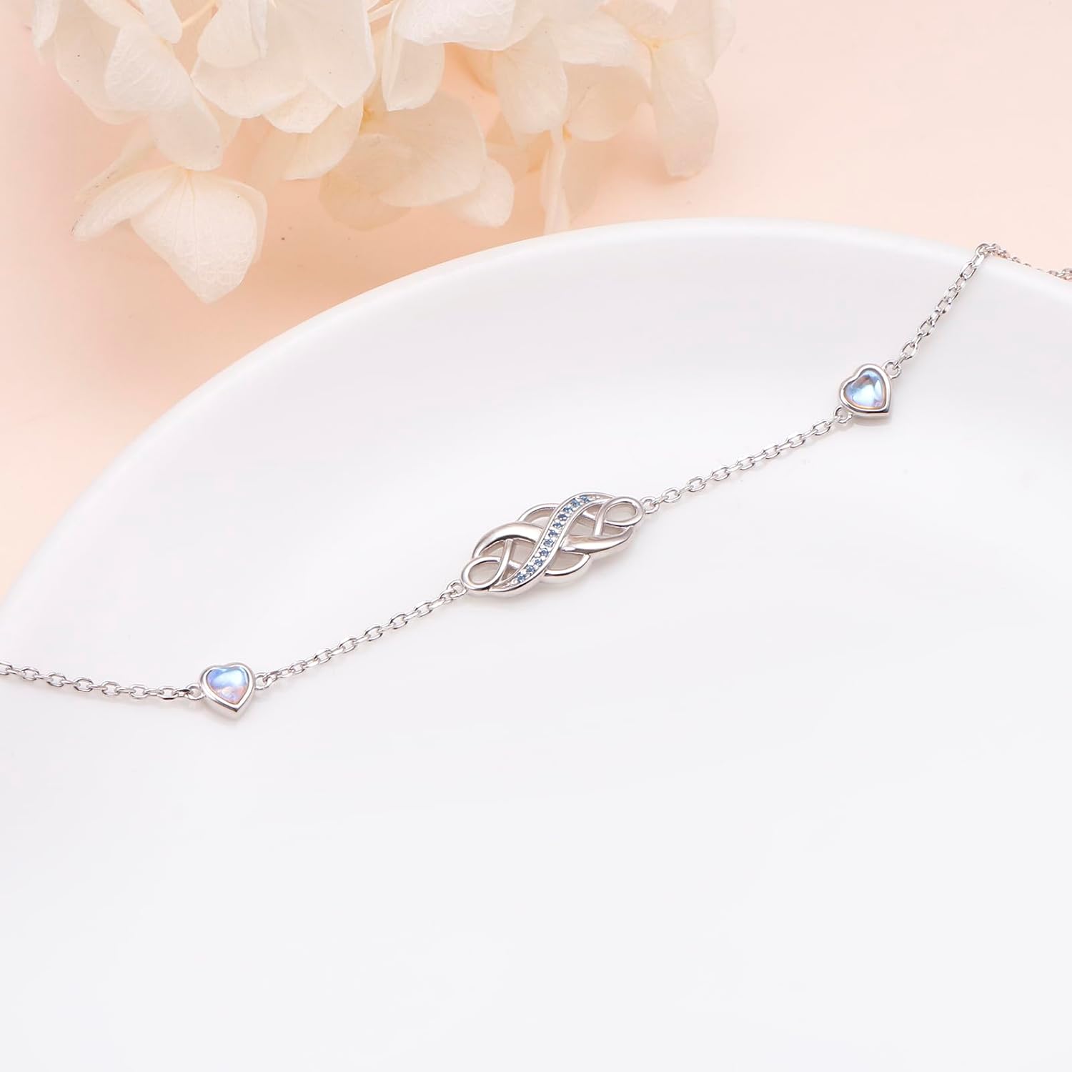 S925 Sterling Silver Anklets Adjustable Beach Foot Ankle Bracelet Jewelry Gifts For Women Girls