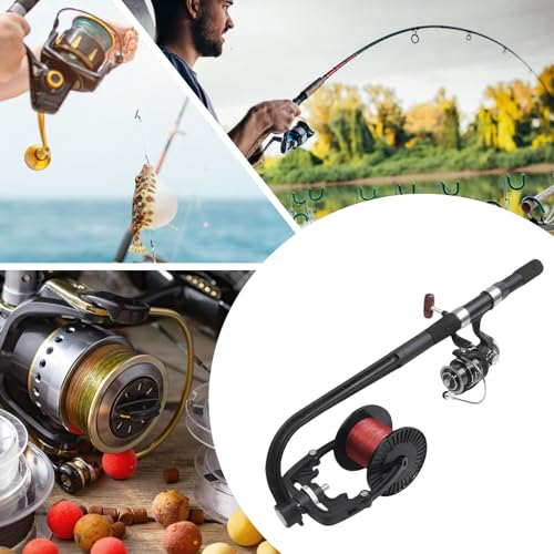Herramienta para bobinar líneas de pesca con control de tensión estable en baitcasting 4