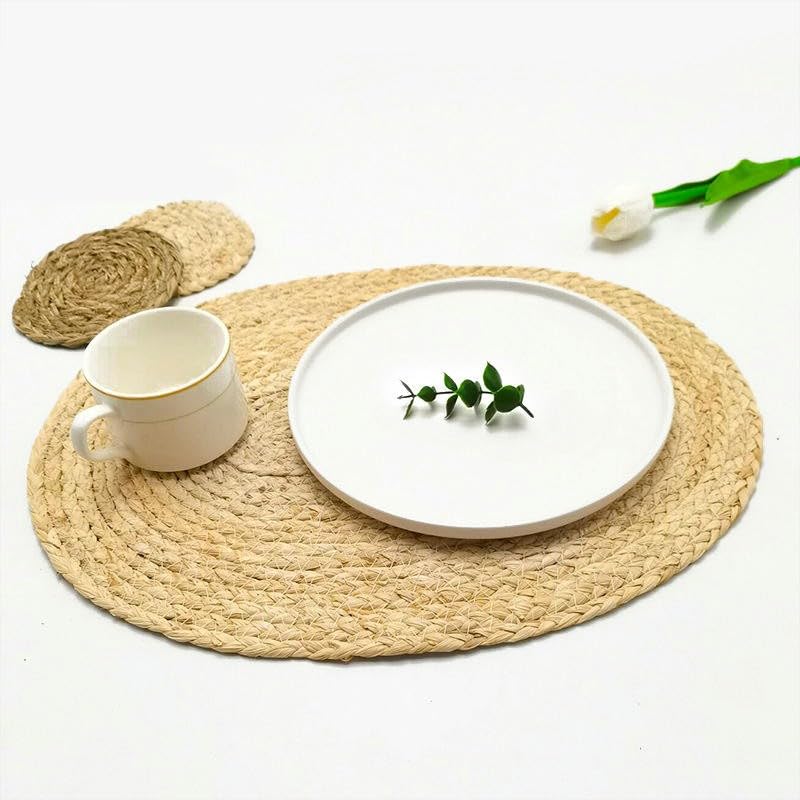 Set de table en jacinthe d'eau 24cm tressé main