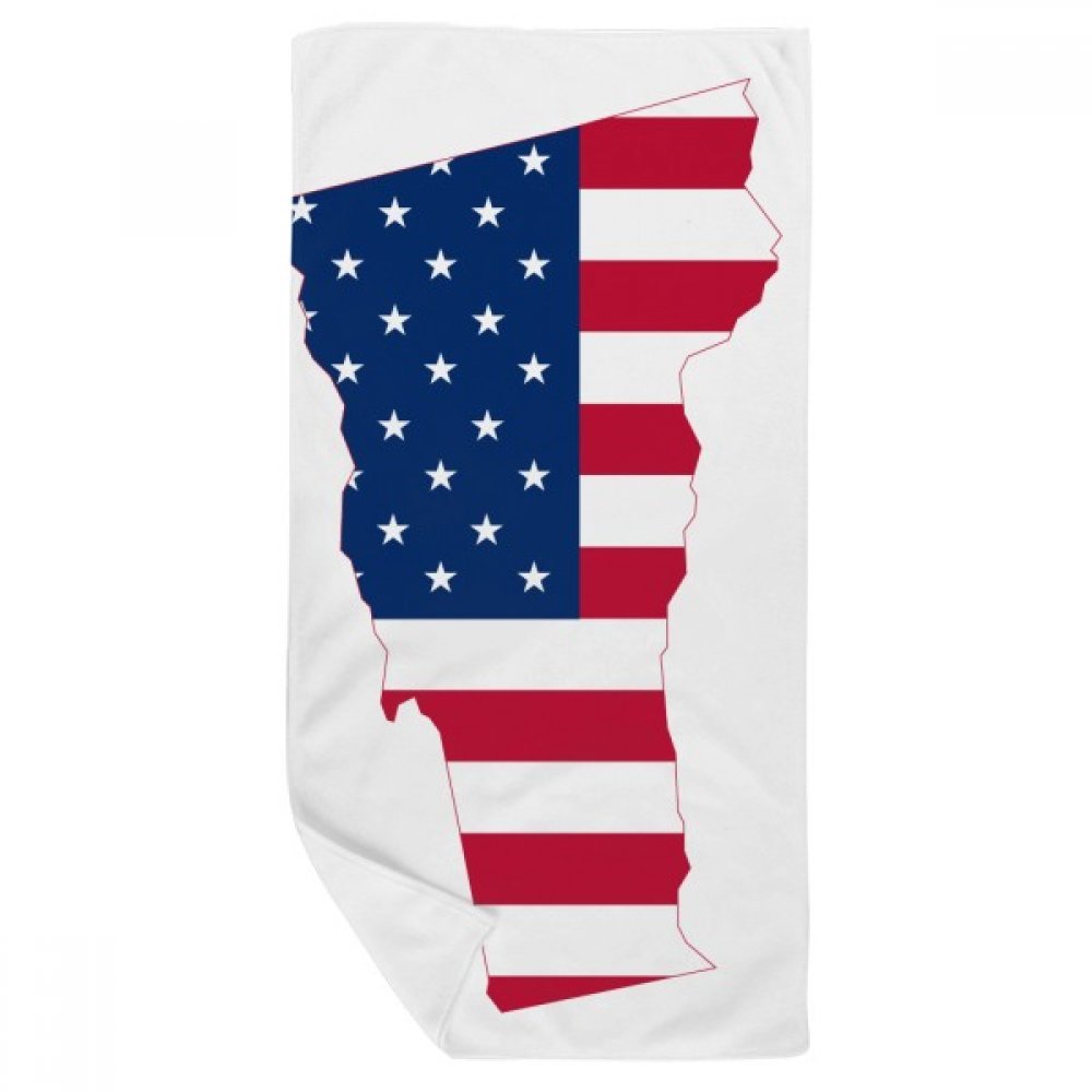 Serviette de bain USA Vermont multicolore pour le sport