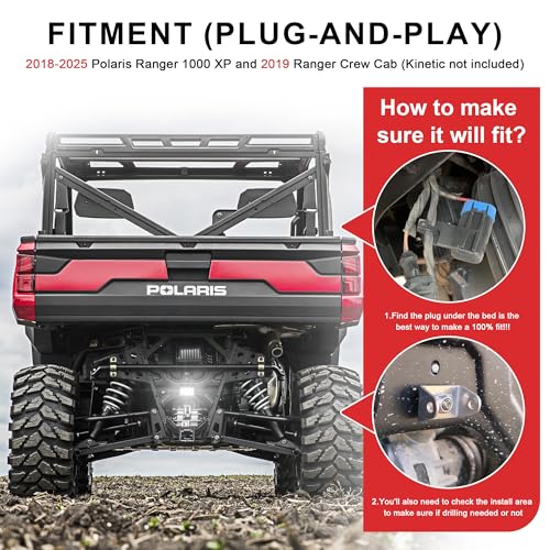 Luz LED trasera Ranger 36W para Polaris Ranger 2018-2025 miniatura 2