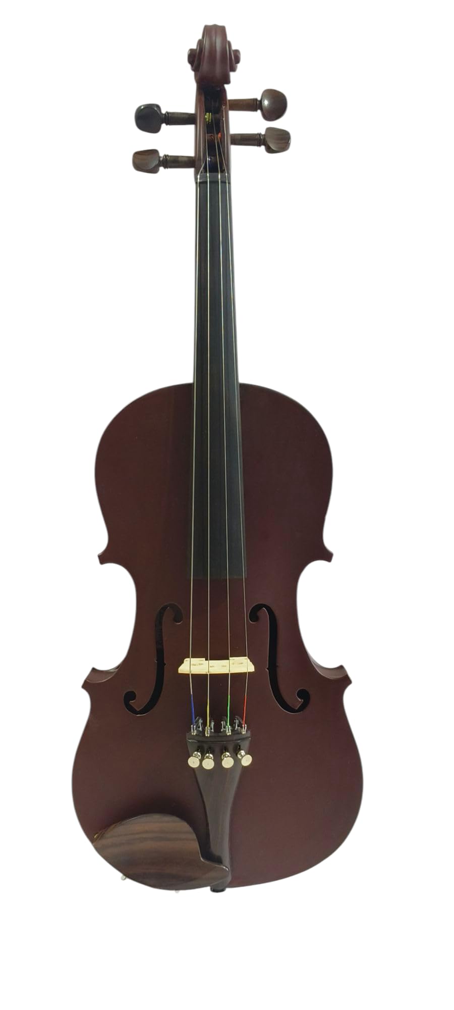goutam gain 4/4 white handmade beginner violin set – spruce wood violin with nylon hair bow, hard case, extra strings & rosin, perfect for students, practice, lessons & performances-image-36