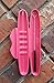 Reusable Glass Drinking Straw with Travel To Go Protective Carrying Case Holder and Cleaning Brush | Perfect for Home, Office or Gift | Straight 8 in x 9.5 mm Healthy, Eco Friendly (Pink Sapphire)