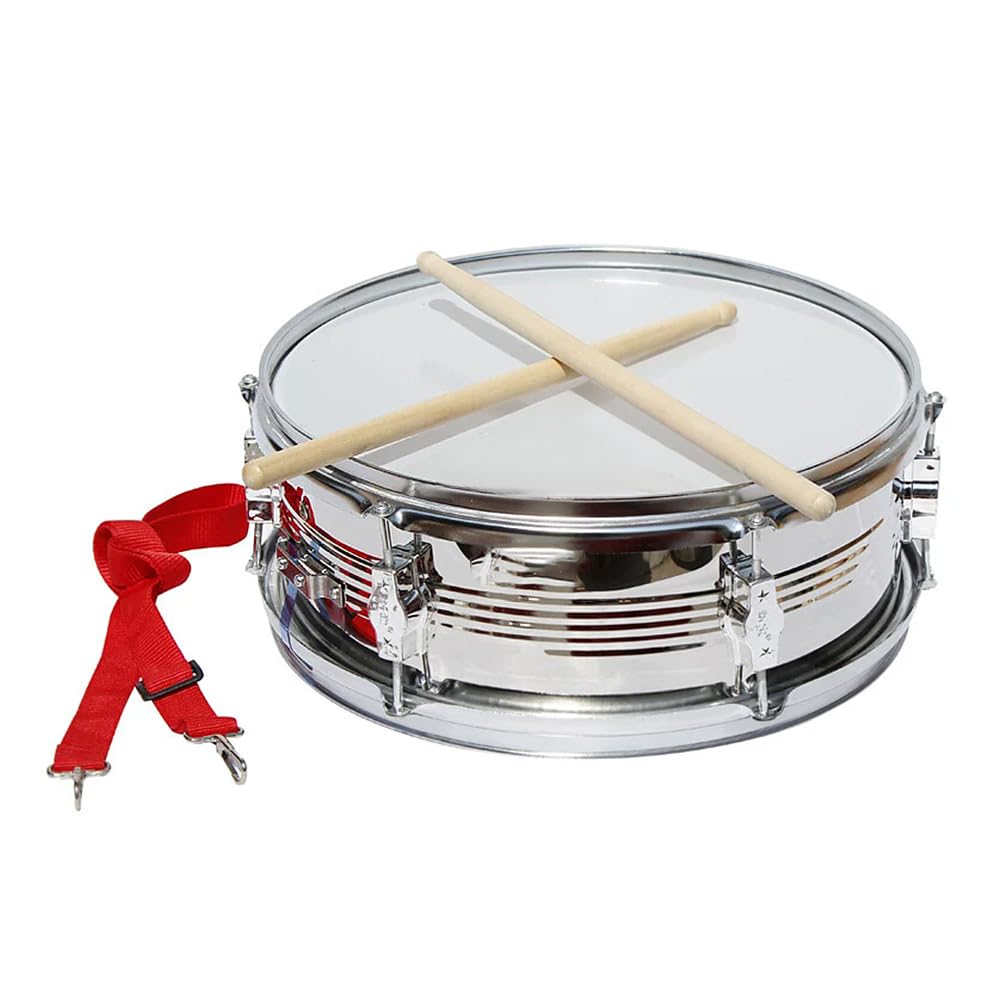 Tambor de caja de acero inoxidable, utilizado para animar a los fanáticos, tambores energizadores de multitudes, instrumento de percusión para animar juegos,33CM