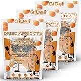 GiDeli Aprikosen Getrocknet 3 x 5kg - Trockenobst Ungezuckert im Eimer - Früchte perfekt für vegane und gesunde Ernährung - reiner Fruchtgeschmack