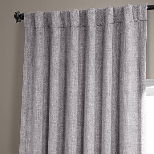 Hpd Half Price Drapes Boch-Ln185-P Faux Linen Room Darkening Curtains For Bedroom (1 Panel), 50 X 108, Clay #TOP3