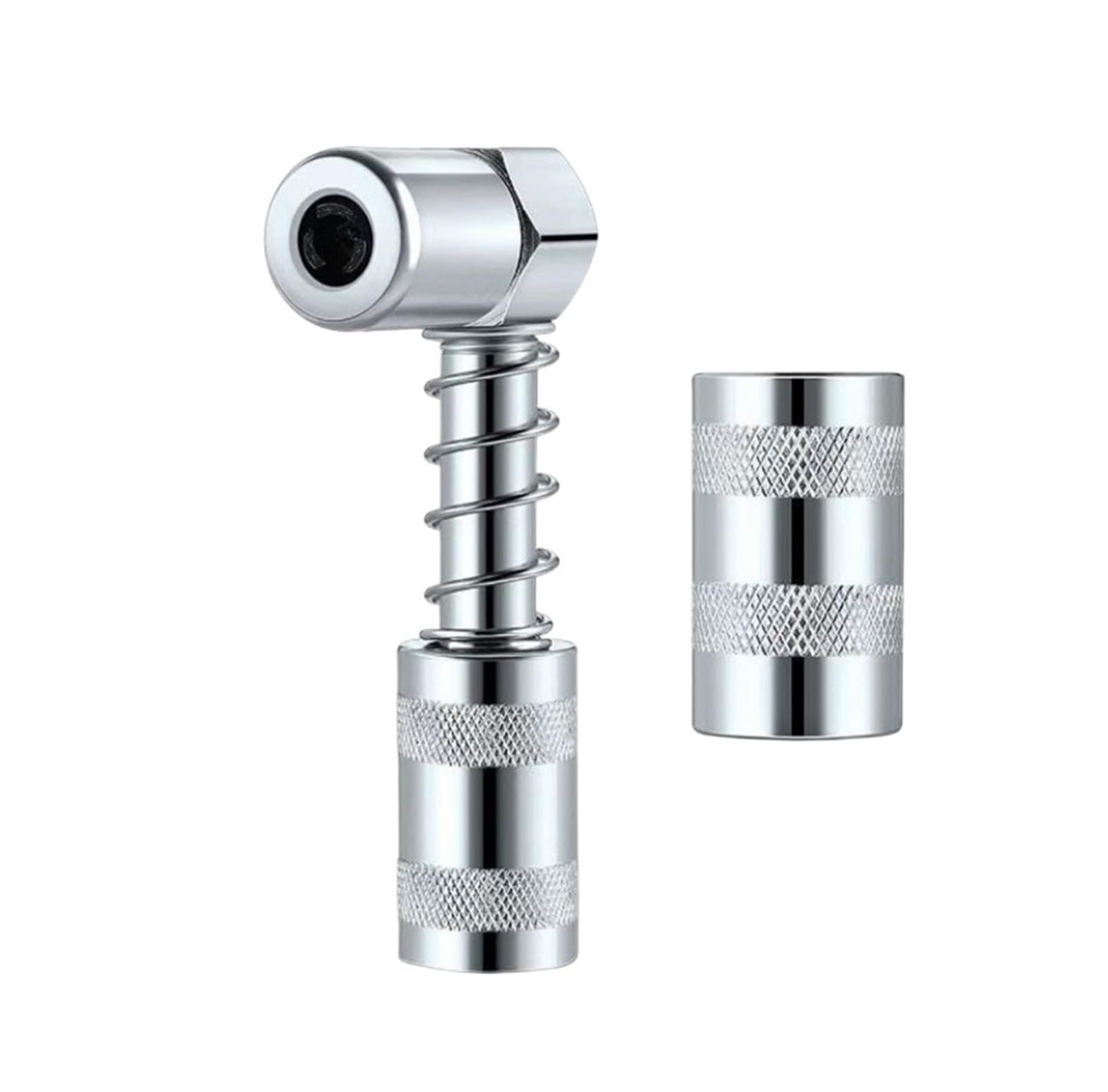 LYMFE Grease Gun,Heavy-Duty Handle Grease Gun 90 Degree Grease Nozzle Grease Gun Lubrication Tool Accessories Grease Gun Coupler Adapter Connector Oil Pump Tool