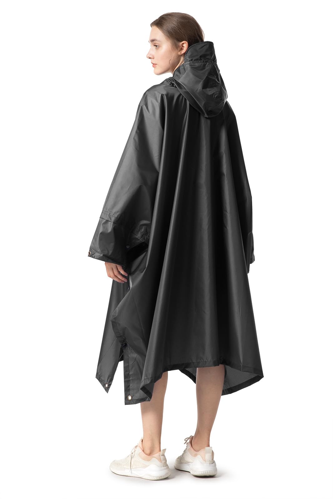 NUUR Poncho de Lluvia para Mujer, Capa de Lluvia para Moto, Chubasquero de Fibra de poliéster, Impermeable, Parka, Ropa de Lluvia, Capa de Lluvia