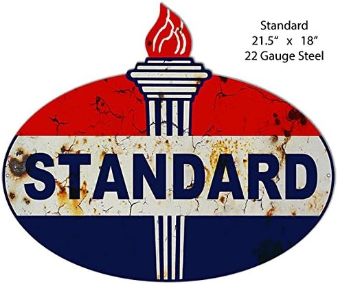 Garage Art Signs Vintage Standard Reproduction Laser Cut Out Metal Sign 18x21.5