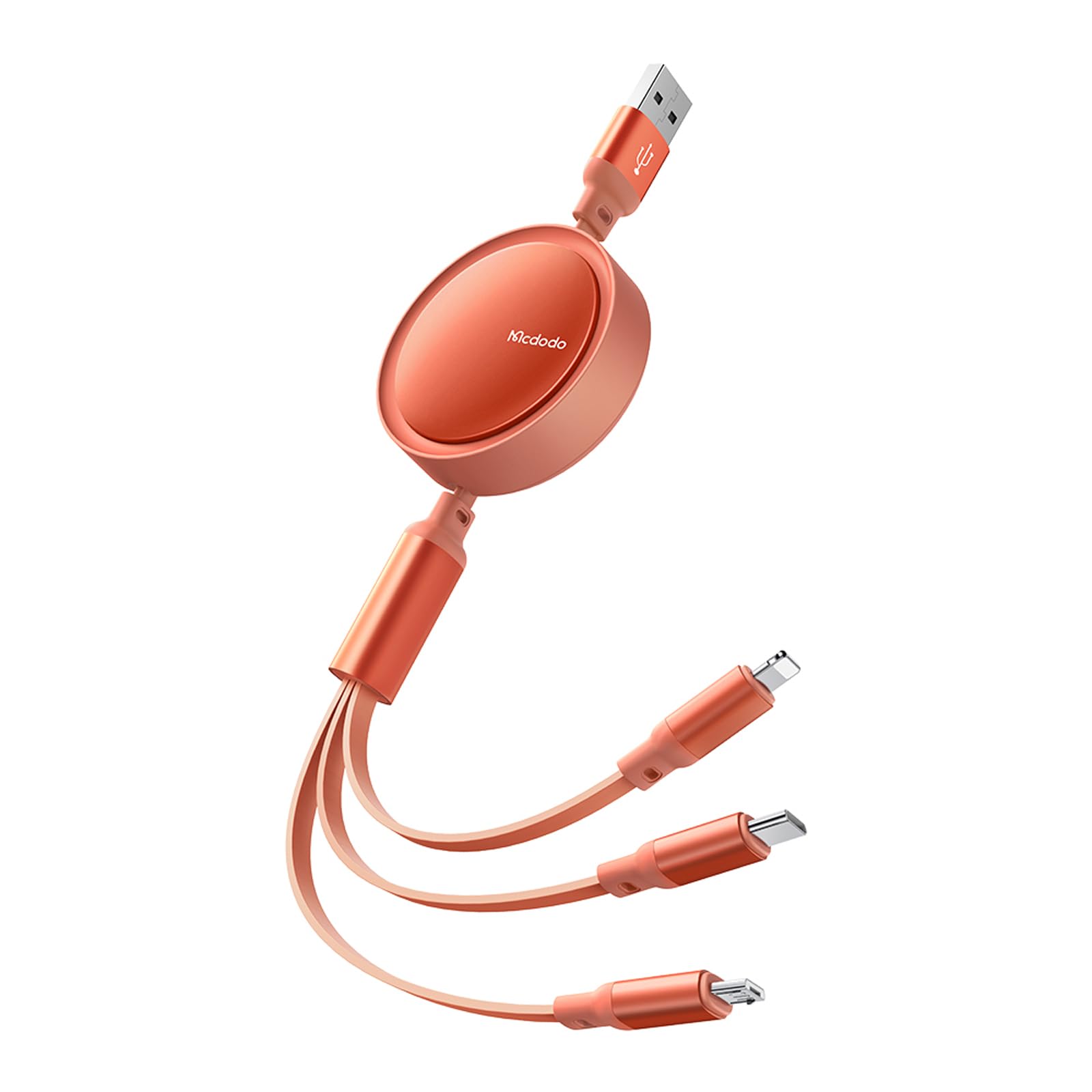 Amazon.co.jp: Mcdodo 3in1 巻き取り式充電ケーブル 3A急速充電 iPhone 