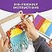 Blue Marble National Geographic Wooden Arts and Crafts Loom Weaving Kit - Yarn and 3 Fun Designs for Easy Weaving, Child Weaving Set with Loom