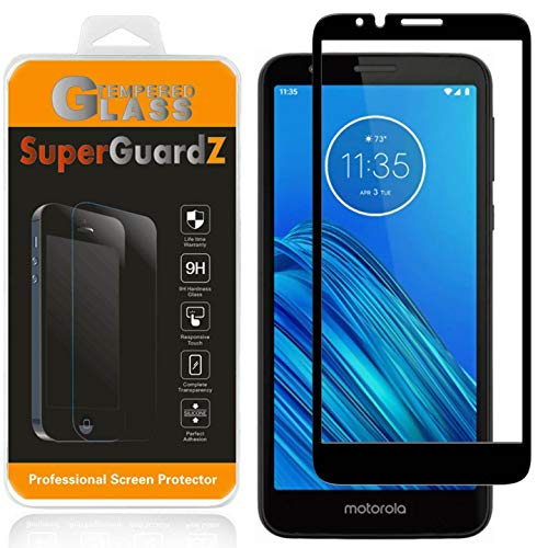[2-Pack] for Motorola Moto E6 Screen Protector Tempered Glass [Full Coverage], SuperGuardZ, Edge-to-Edge, Anti-Scratch, Anti-Bubble [Lifetime Replacement]