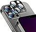 Produktbild Niboow Kamera Linse Schutzfolie Kompatibel mit iPhone 13 Pro/13 Pro Max, Kratzfest HD Objektivschutz, Panzerglas Aluminiumlegierung Linse Protector Hülle für iPhone 13 Pro/13 Pro Max-Schwarz