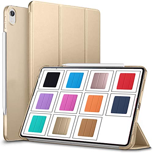 Image of DuraSafe Cases iPad PRO 11 Inch 1 Gen 2018 [ PRO 11 1st ] MU0T2HN /A MU0Y2HN /A MTXN2HN /A MTXP2HN /A Slim Lightweight Protective PC Dual Angle Stand Cover - Gold