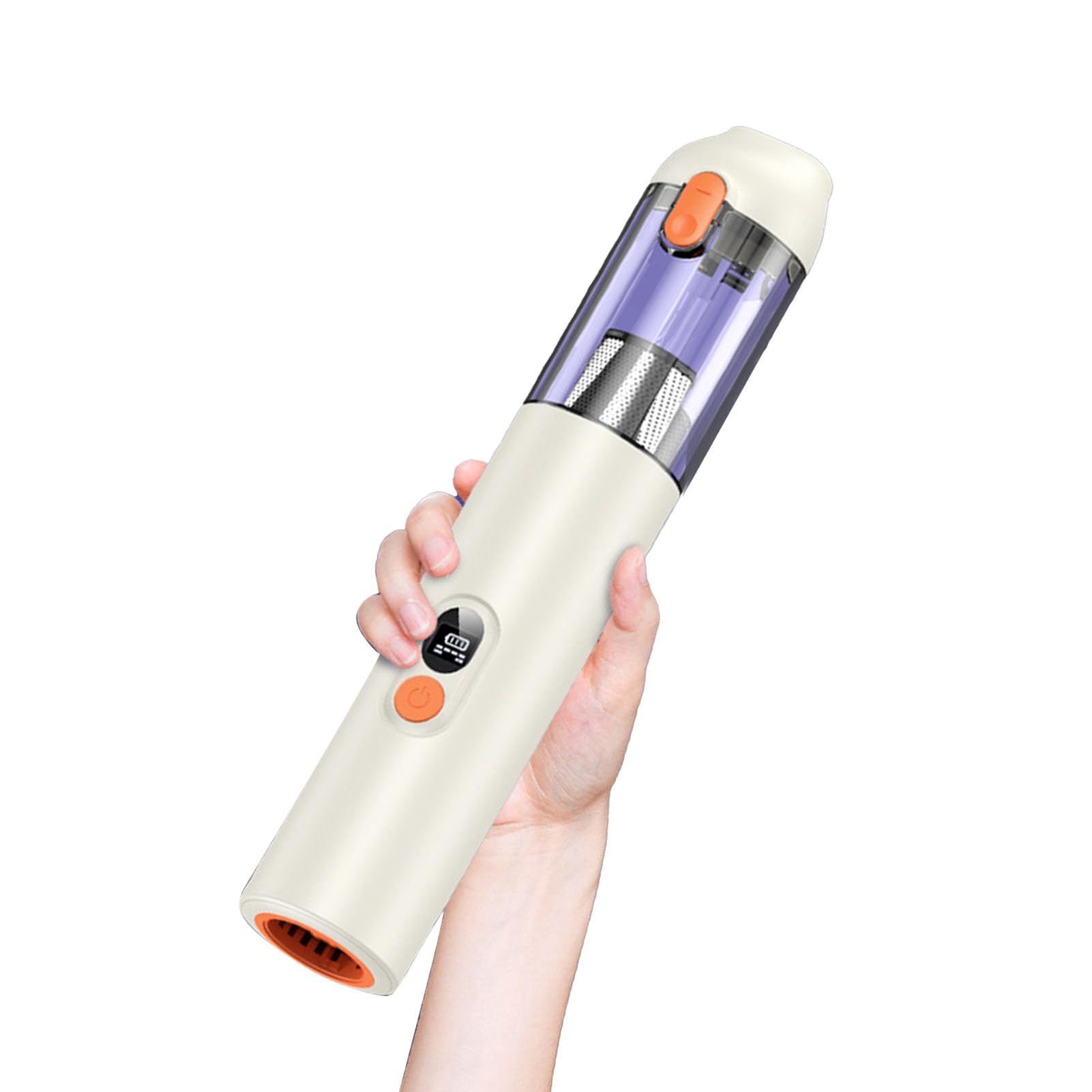 Aramox Aspirapolvere Portatile Senza Fili, Aspirapolvere Portatile per Auto con Aspirazione 14.000 Pa, Motore Brushless 60.000 Giri/min, ABS Ricaricabile 4 in 1 USB per di Animali Domestici, Auto,