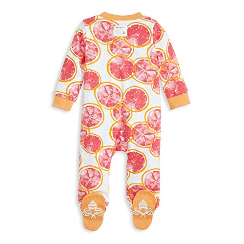 Image of Burt's Bees Baby unisex-baby Sleep & Play, Organic One-piece Romper-jumpsuit Pj, Zip Front Footed Pajama