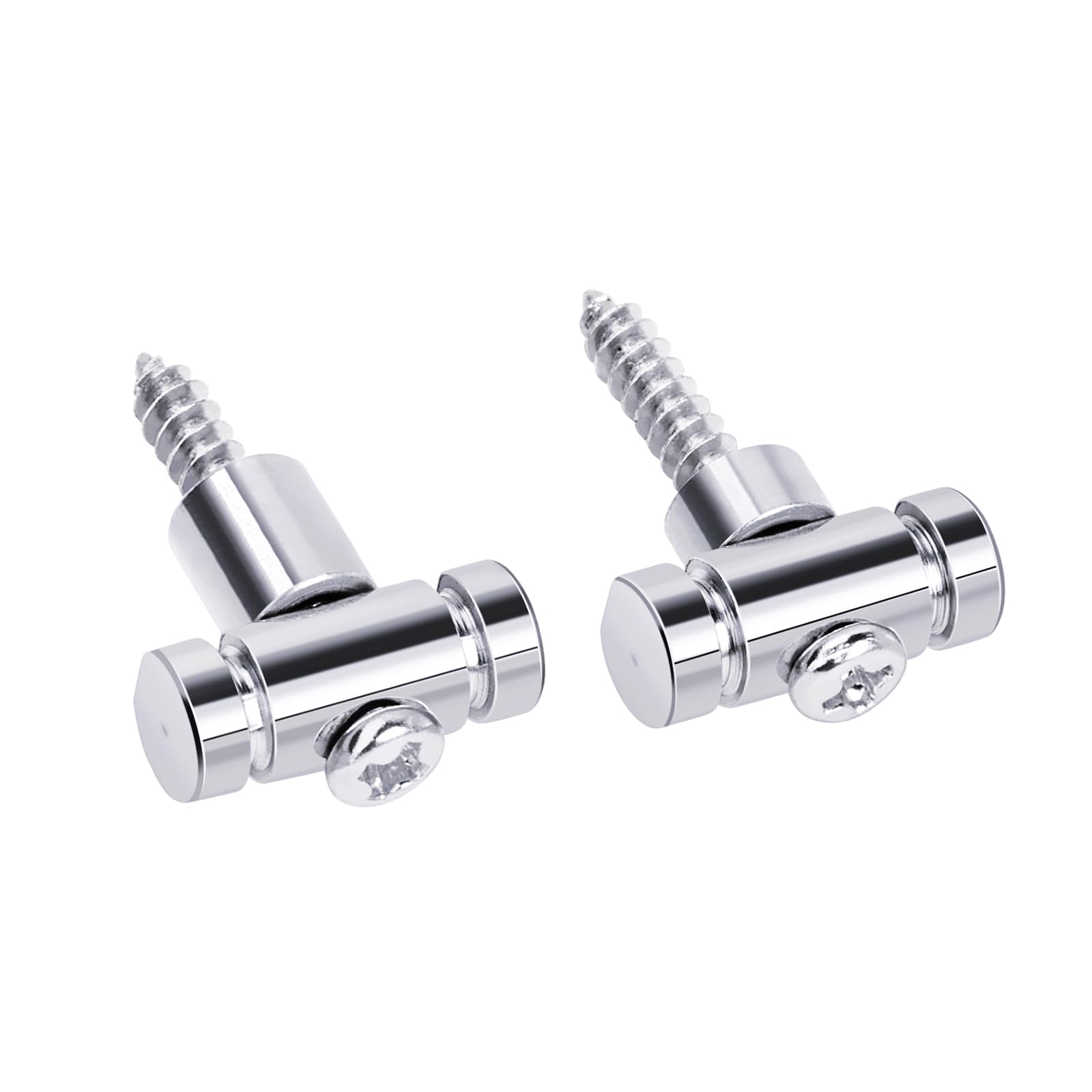 Banworks Guitar Roller String Tree Roller String Guides Retainer for Tele Telecaster Strat Stratocaster ST Electric Guitar Pack of 2 JT/YXK-04 Chrome - Image 4