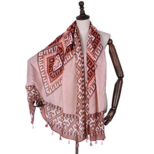 Foulard géométrique automne et hiver grand châle de coton chic