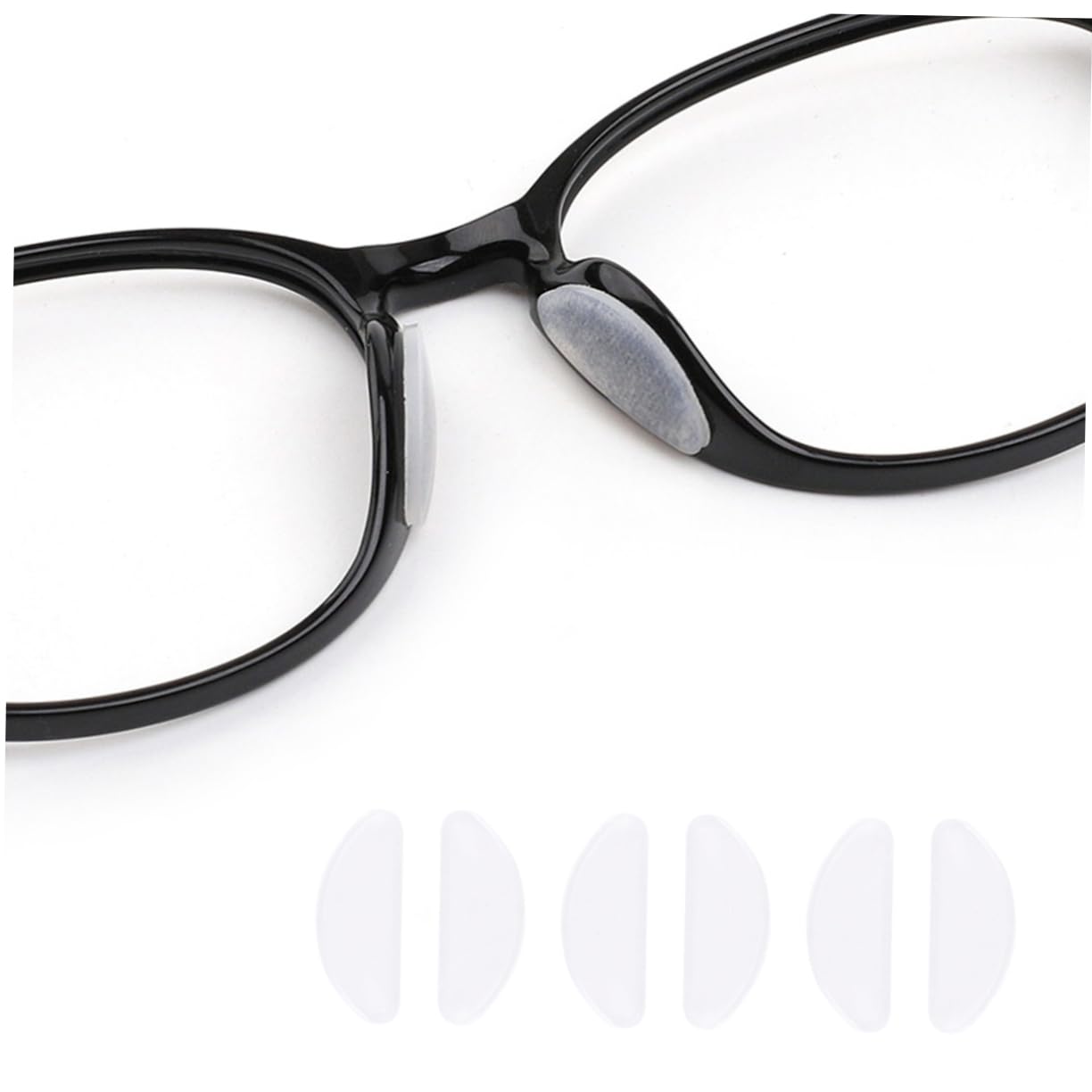 FRCOLOR 75 Pares Almohadillas Nasales Antideslizantes Cojín Nasal Antideslizante Plaquetas Para Gafas Almohadillas Para La Nariz Almohadillas Nasales Para Anteojos Lente